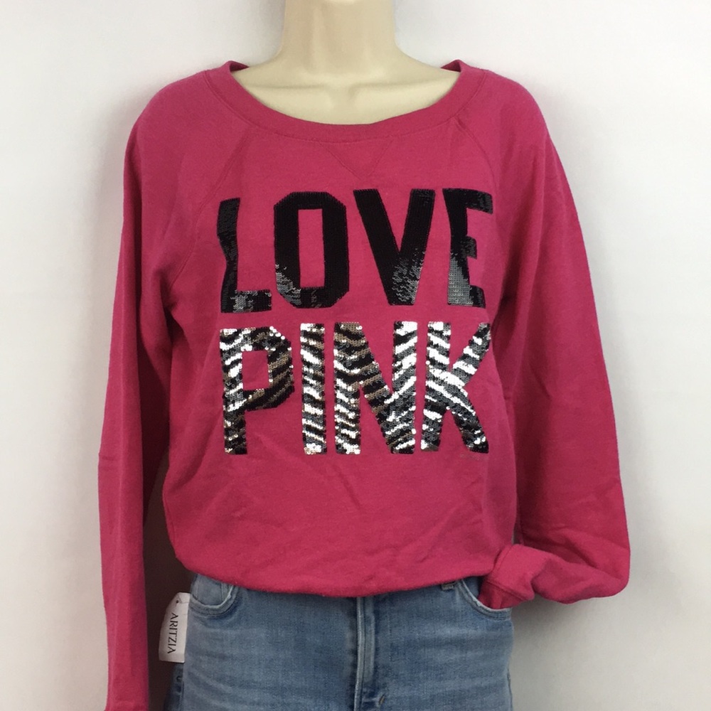 Victoria’s secret sequin pink sweatshirt